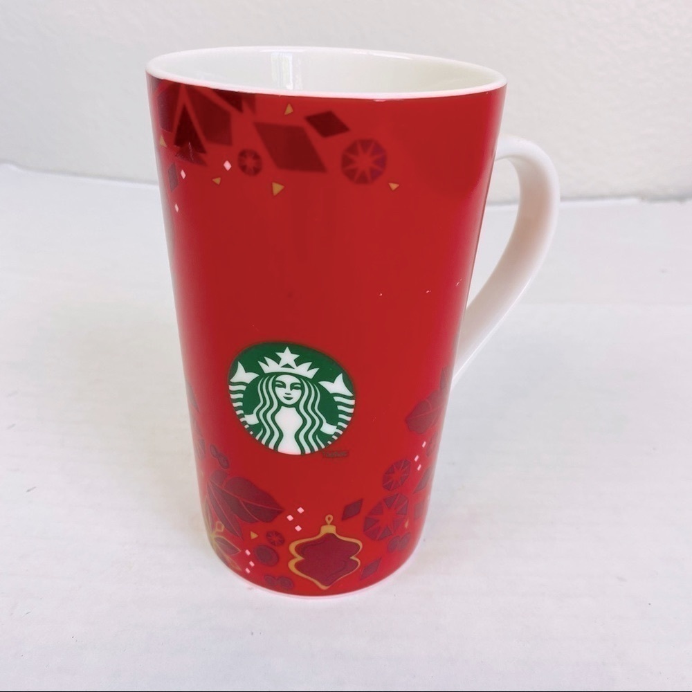 Starbucks 2013 Holiday Red Holly Tall Mug 16oz